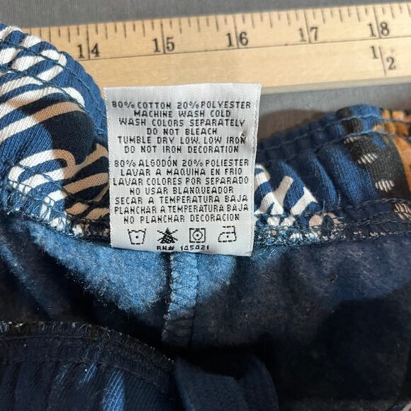 Cross Colours Snoop Dog Sweatshorts Mens Large Blue Drawstring Novelty Rap Y2K - Picture 9 of 11